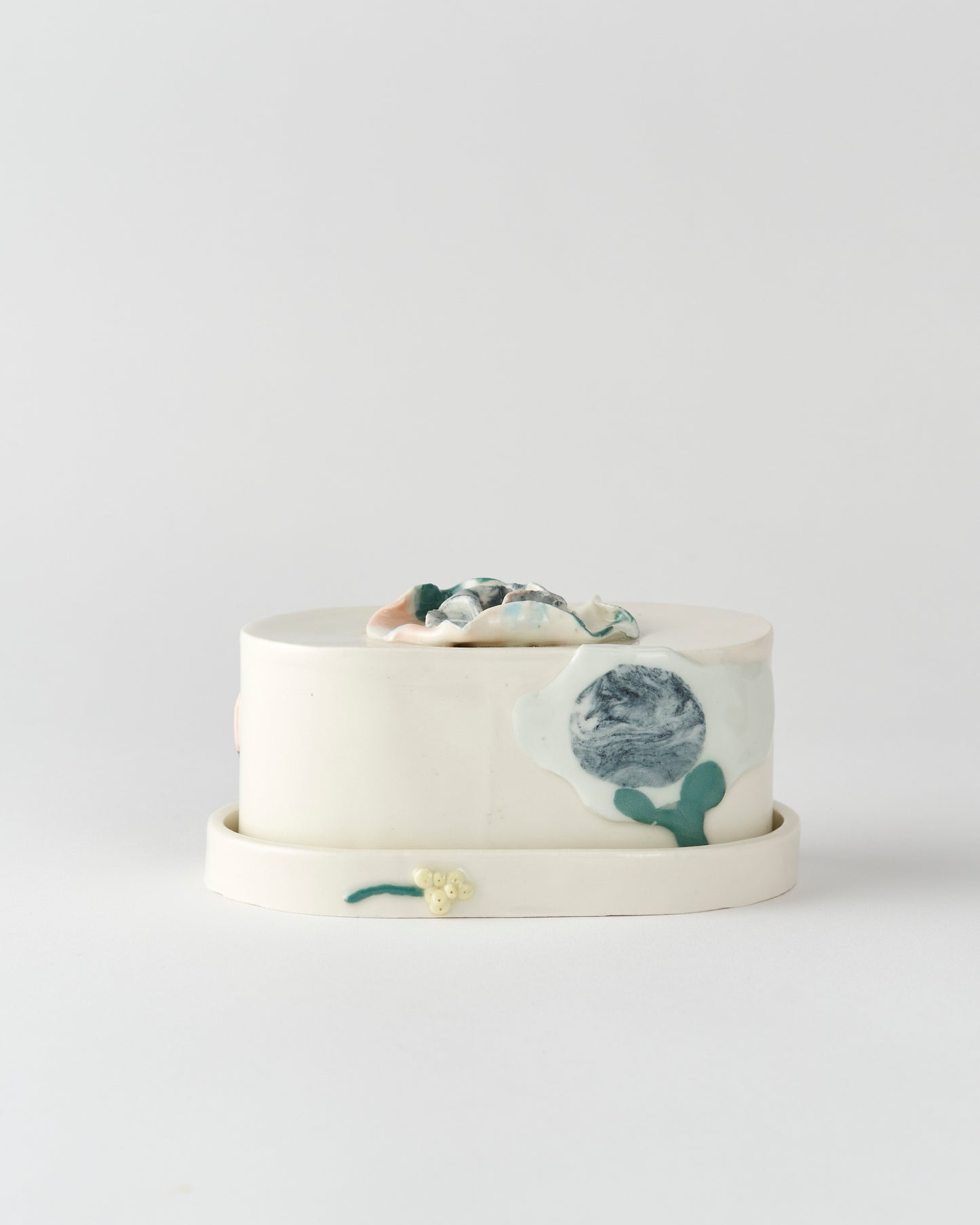 SALE Marie Priour / Forget me not / Butter Dish