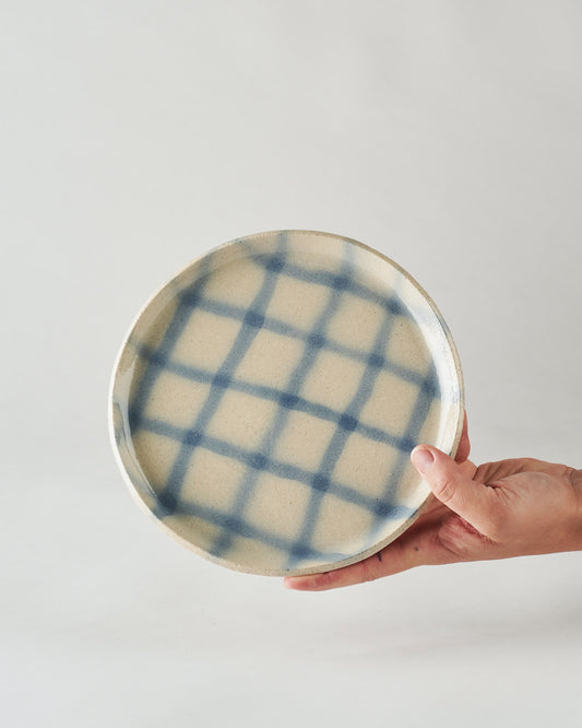 Dessert Plate  Ø 20 cm / Brushed Grid