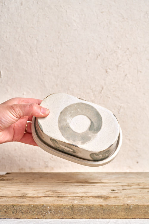 Butter dish - Manganese Circle #1
