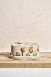 Butter dish - Blurry Iron Circles