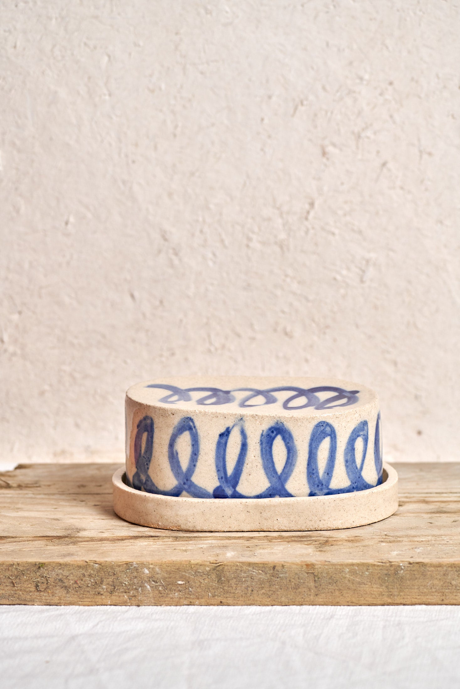 Butter dish - Cobalt Loop #2