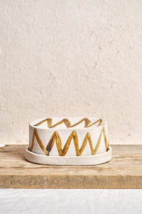 Butter dish - Copper ZigZag