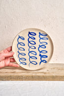 Dessert Plate - Cobalt Loop #1
