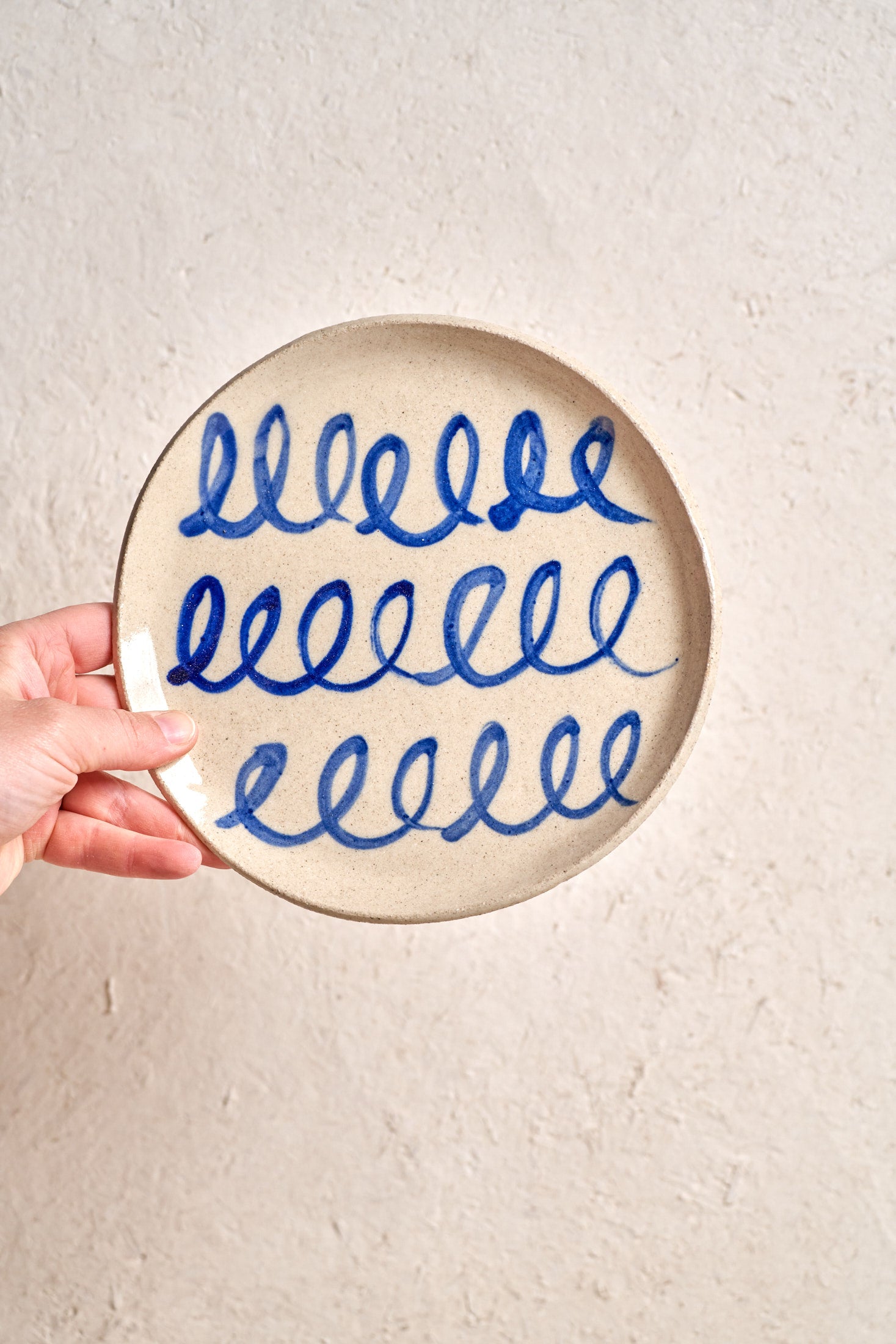 Dessert Plate - Cobalt Loop #1