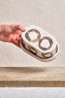 Butter dish - Manganese Circle #2