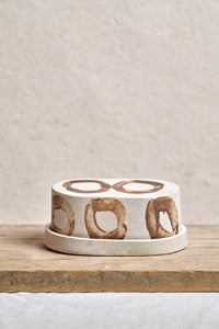 Butter dish - Manganese Circle #2