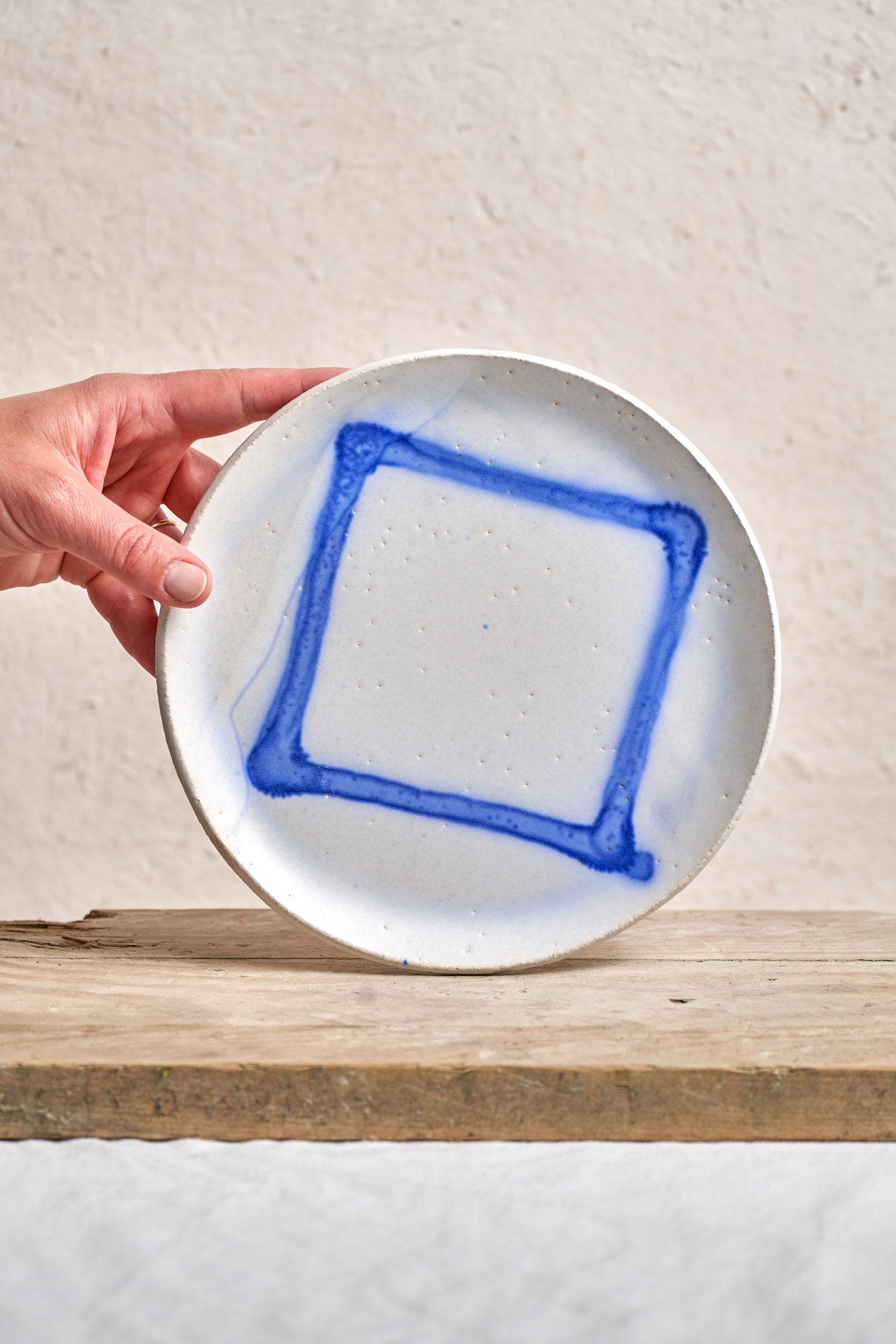 Dessert Plate - Cobalt Square