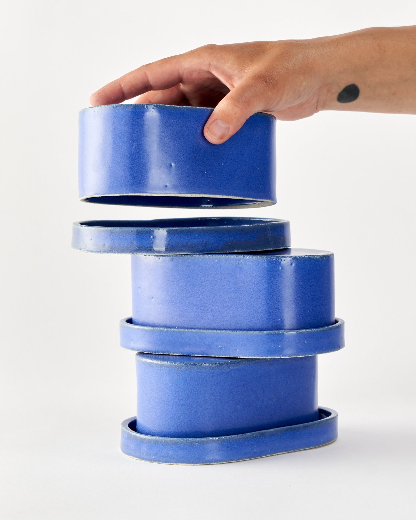 Butter dish / Milky Blue