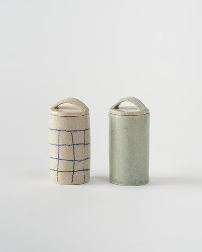 Spice Pot / Pale Sage Blue