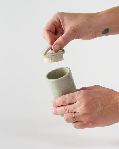 Spice Pot / Pale Sage Blue