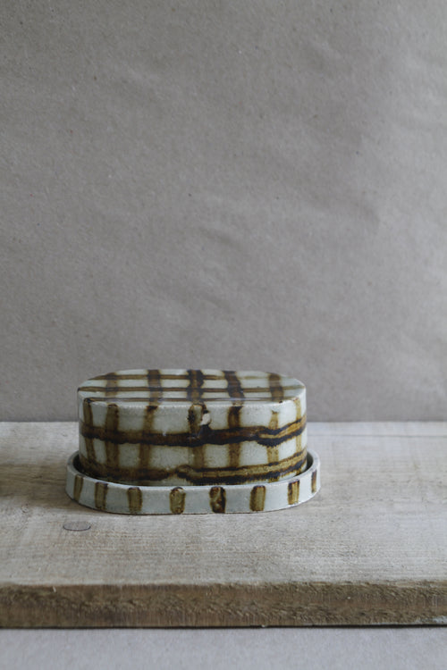 SALE / Butter dish / Reduction Air brush