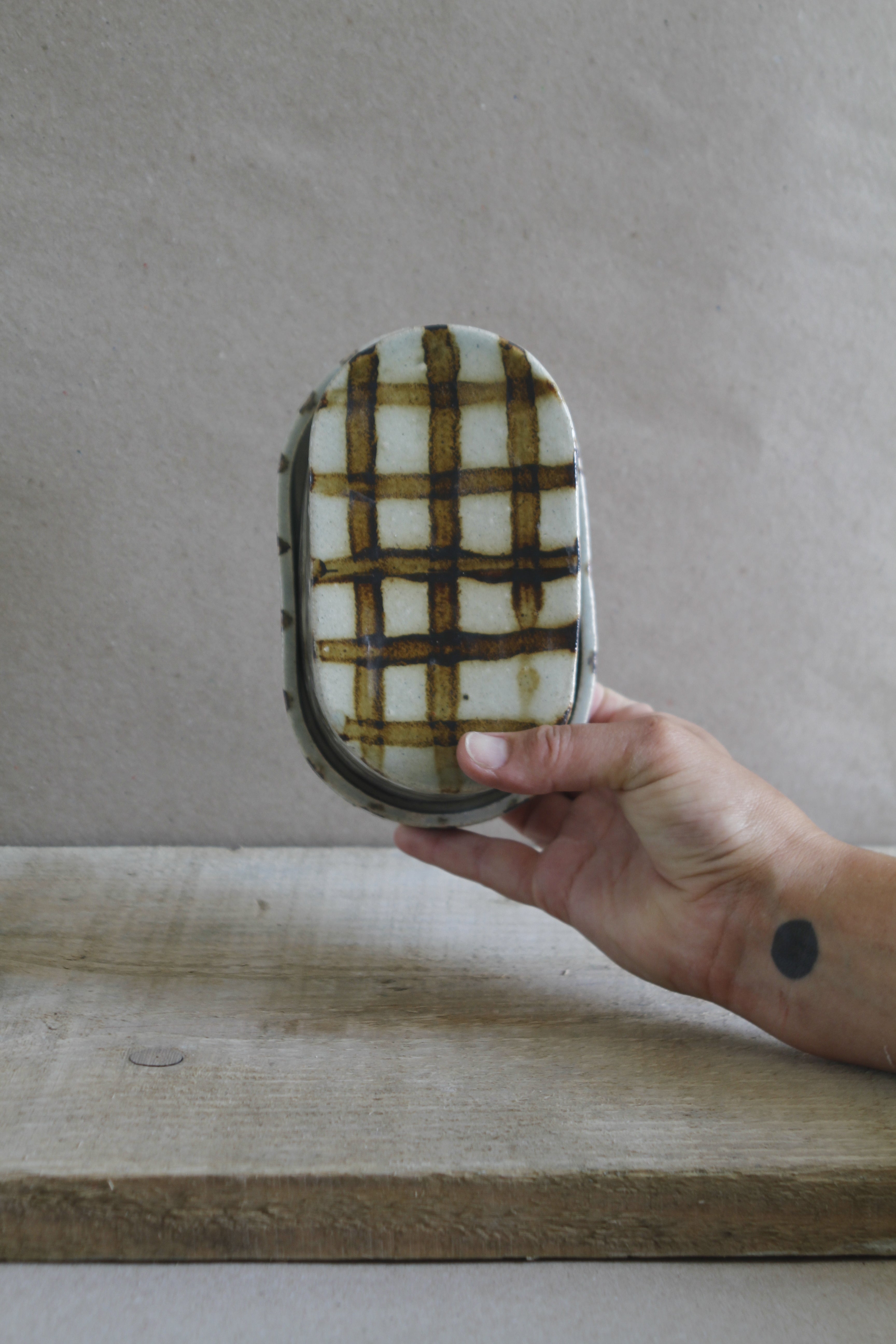 SALE / Butter dish / Reduction Air brush