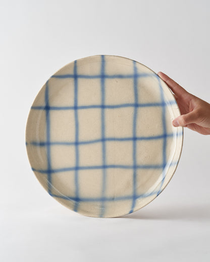 Large Tray / Brushed Grid