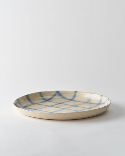 Large Tray / Brushed Grid