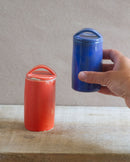 SALE / Duo of Spice Pot / Orange & Milky Blue