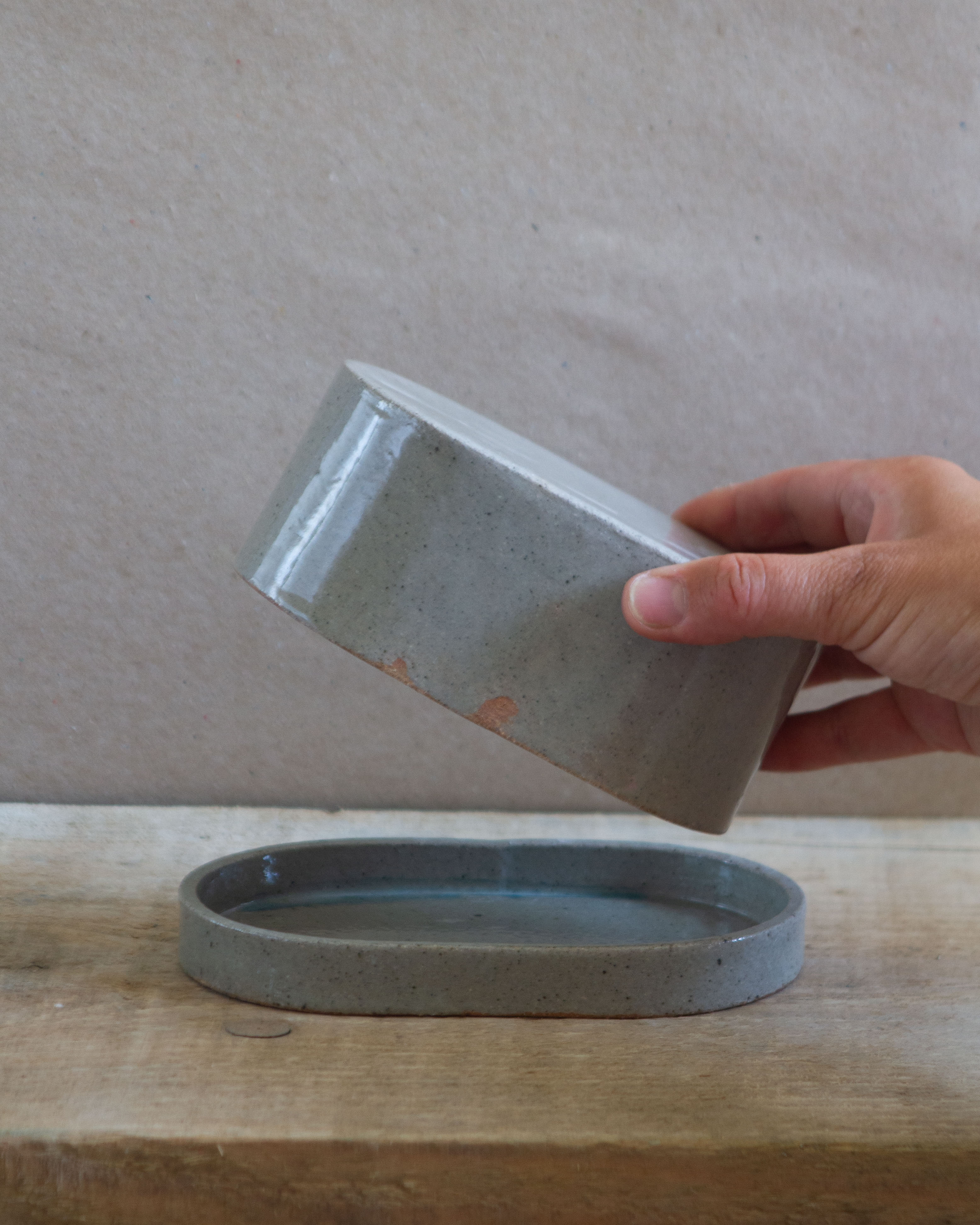 SALE / Butter dish / Reduction fired