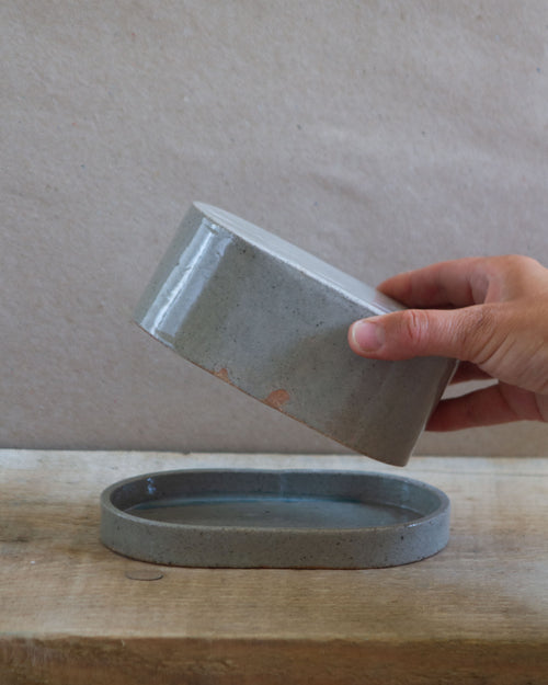 SALE / Butter dish / Reduction fired
