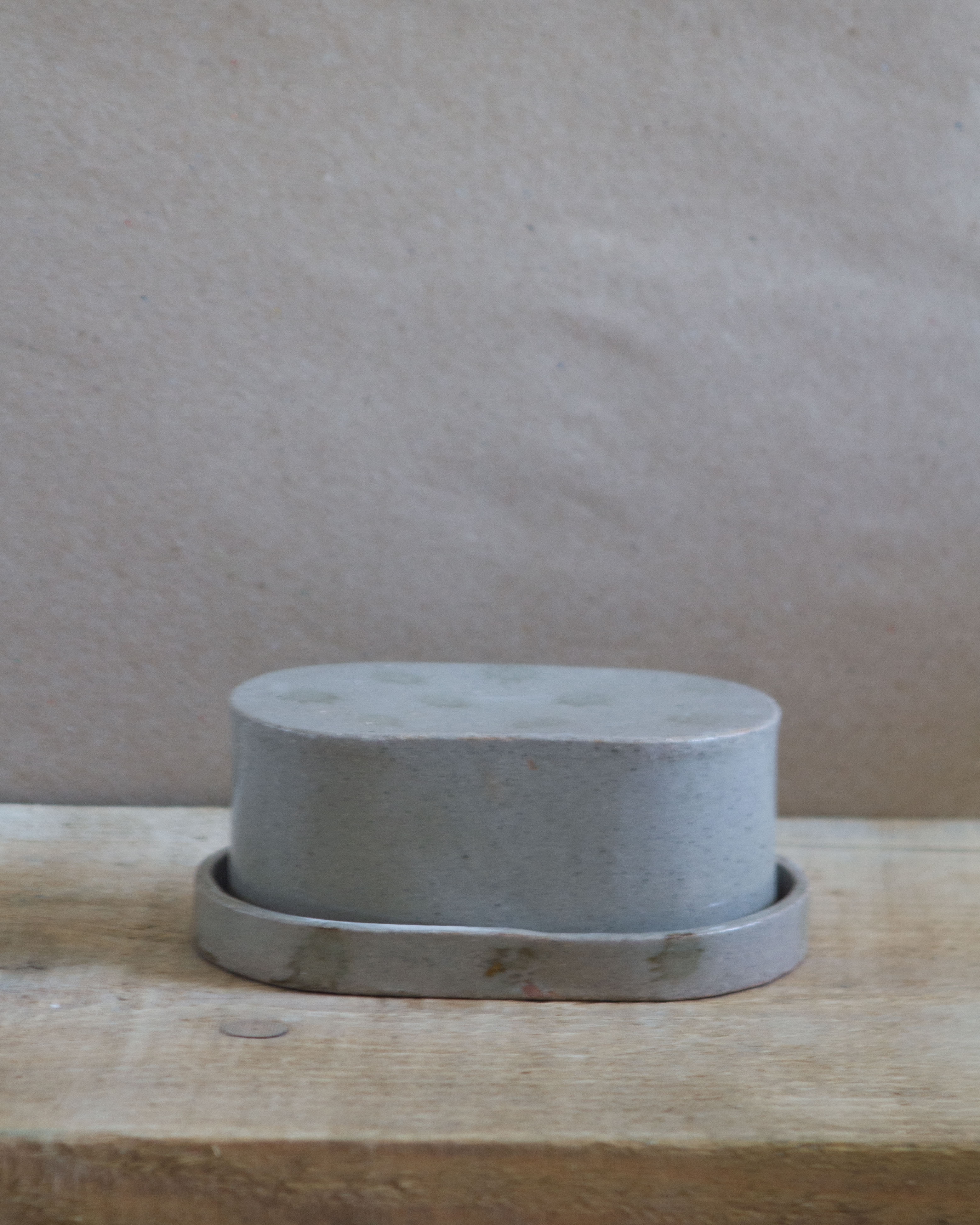 SALE / Butter dish / Reduction fired