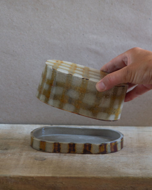 SALE / Butter dish / Reduction Air brush