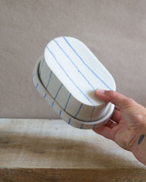 SALE / Butter dish / White