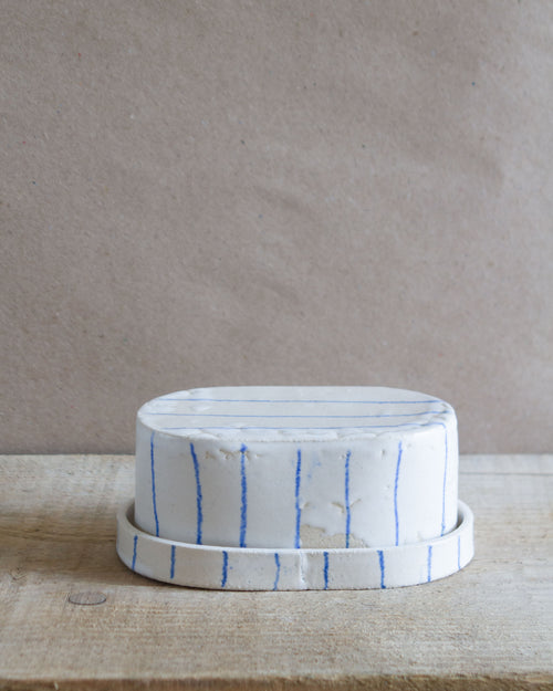SALE / Butter dish / White