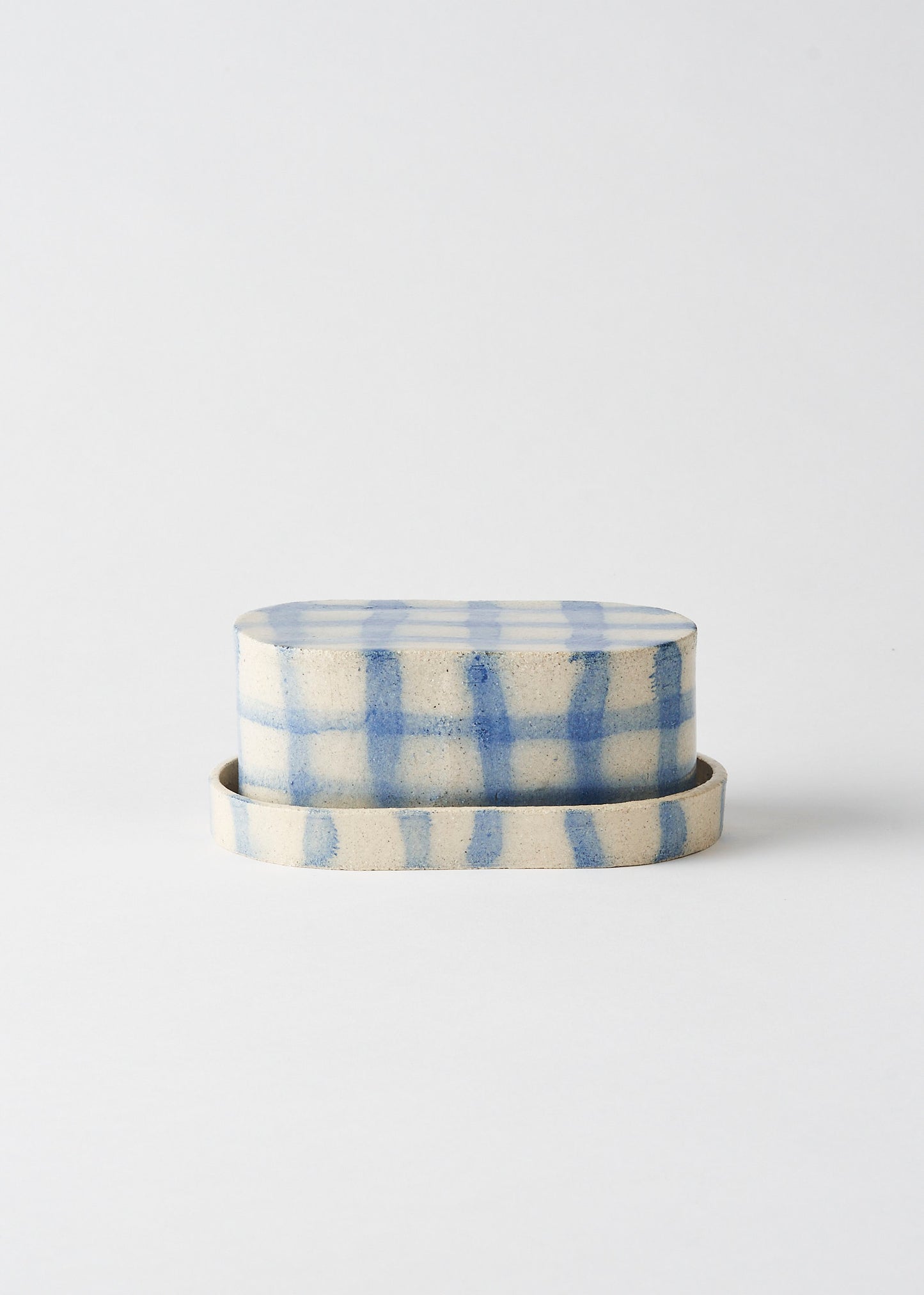 Butter dish / Brushed Grid