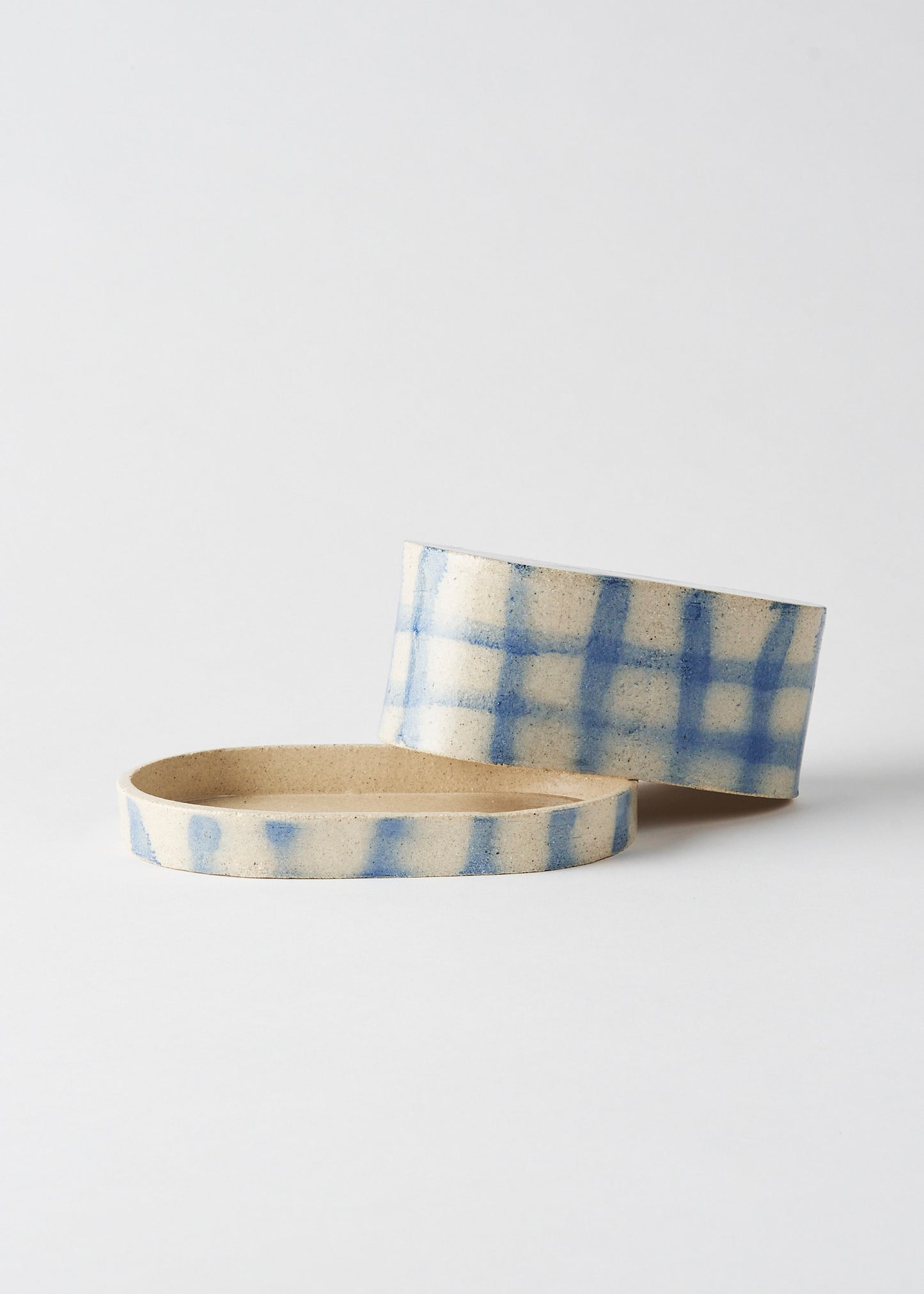 Butter dish / Brushed Grid