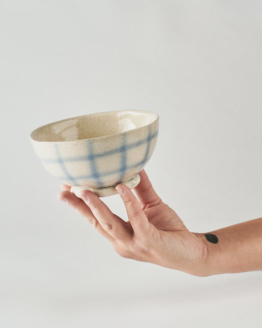 Classic bowl Ø 14 cm H 7cm  / Brushed Grid