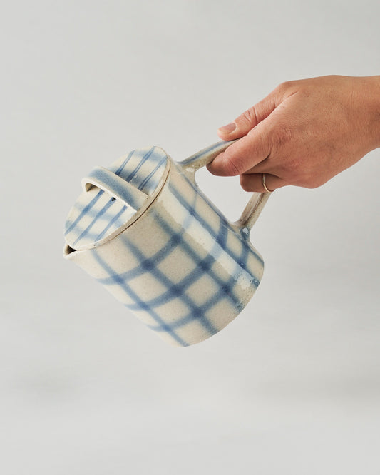 SALE / Tea Pot / Brushed Grid